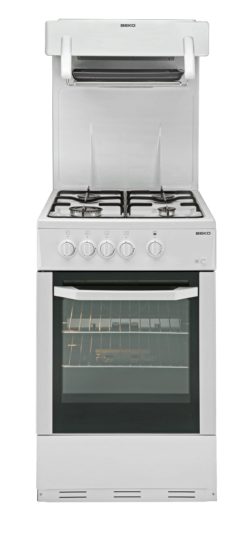 Beko - BA52NE Single - Gas Cooker - White/Ins/Del/Rec